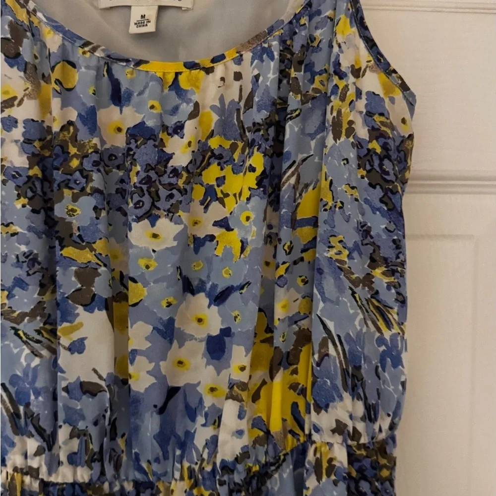 Banana Republic Floral Maxi Dress in Blue and Yellow - Picture 7 of 10
